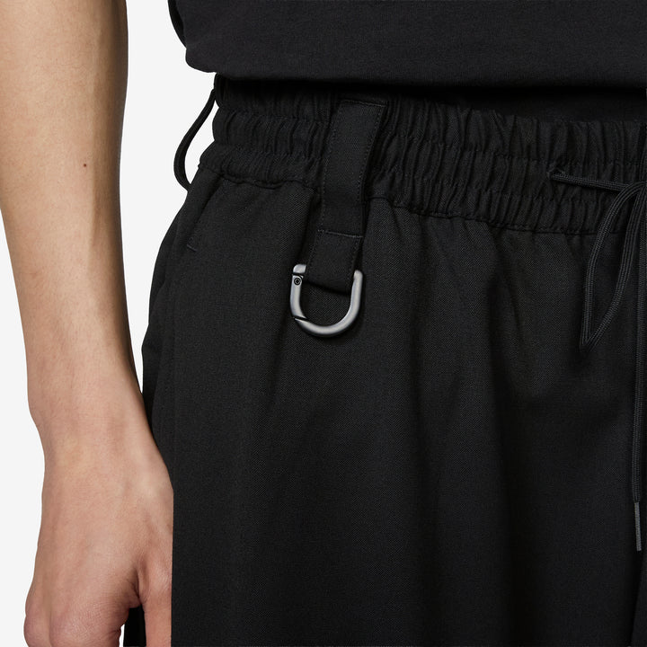 Y-3 Wool Straight Leg Pants Black