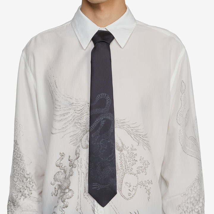 Tie Blooming Wyvern Print