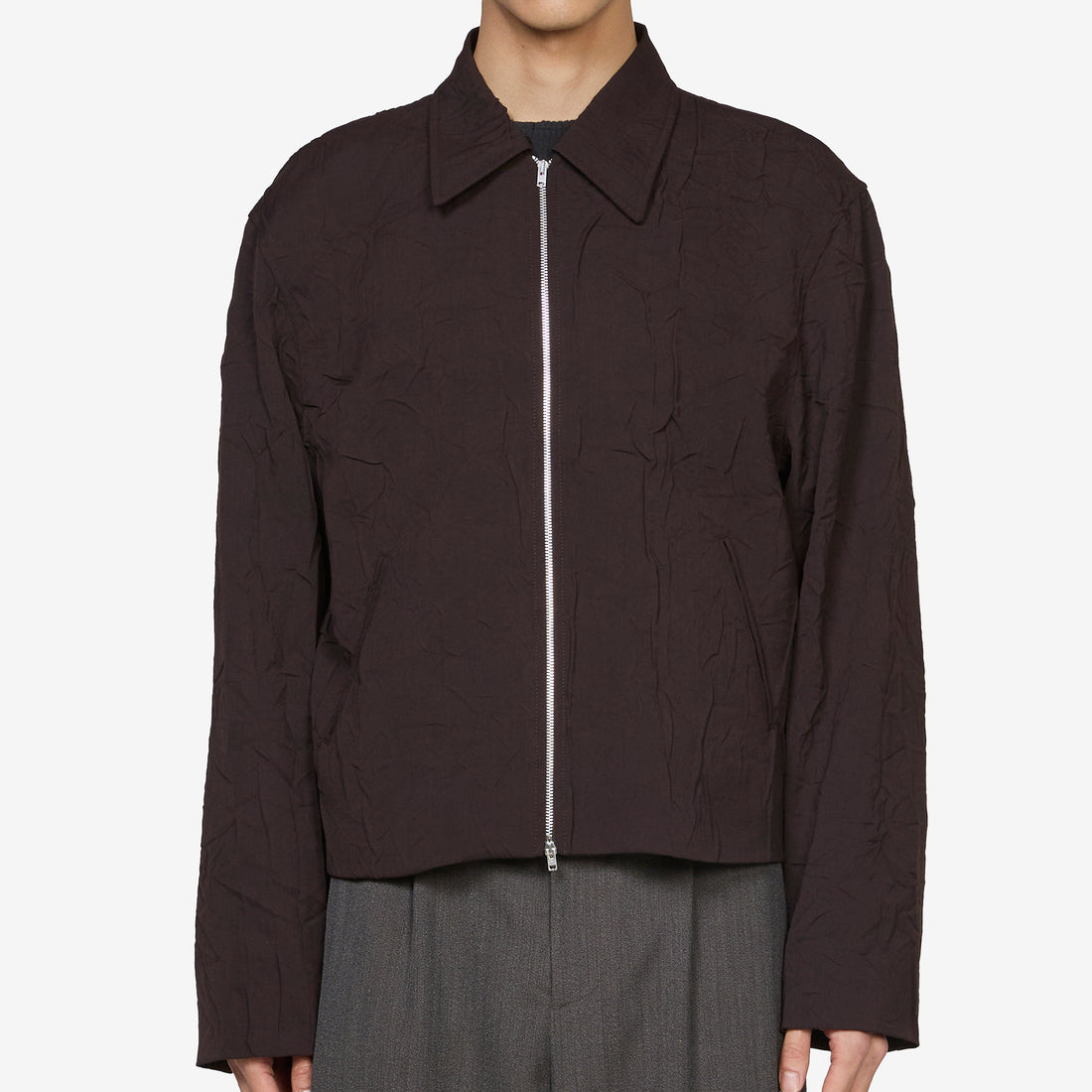 Mini Jacket Obscura Brown Imprint Wool Jackets