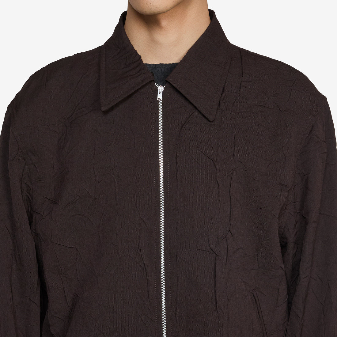 Mini Jacket Obscura Brown Imprint Wool Jackets