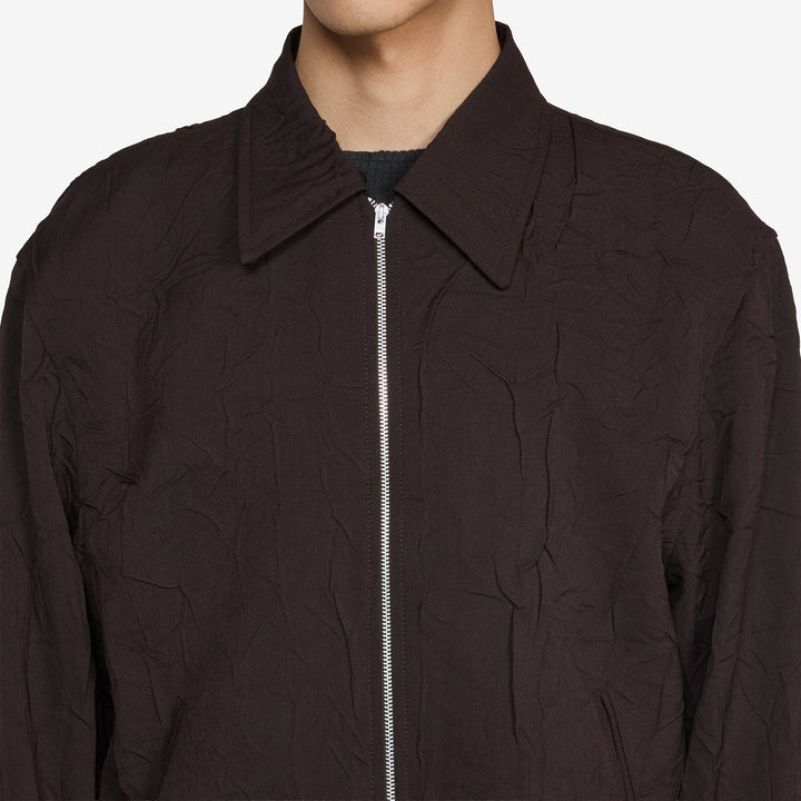 Mini Jacket Obscura Brown Imprint Wool
