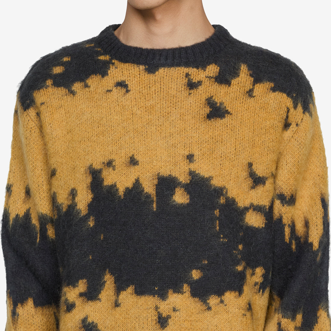 Mohair Splatter Sweater Safron Splatter Jumpers