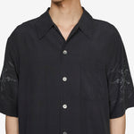 Every Shirt Short Sleeve Skull Vine Print