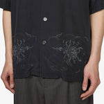 Every Shirt Short Sleeve Skull Vine Print