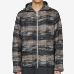 Full Zip Hood Night Woods Check Lofty Wool