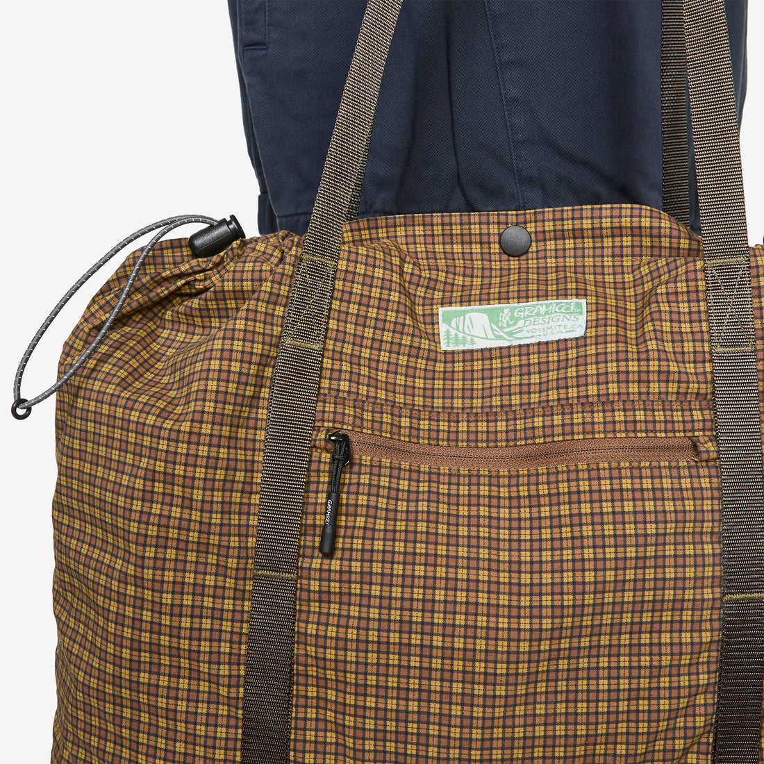 Utility Tote Bag Brown Check Bags