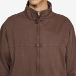 Twill-Around Jacket Brown Pigment