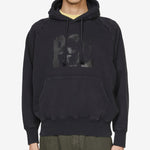 Raglan Drawstring Hoodie Vintage Black
