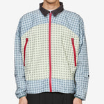 Double Plaid Windbreaker Jacket Multicolor