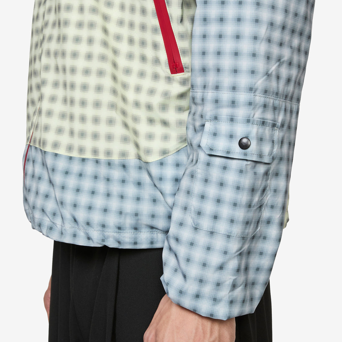 Double Plaid Windbreaker Jacket Multicolor Jackets