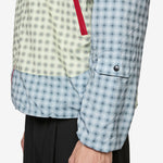 Double Plaid Windbreaker Jacket Multicolor