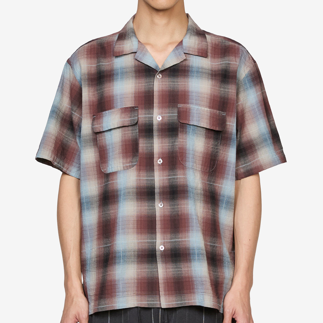 Sam Dobby Ombre Shirt Brown Shirts
