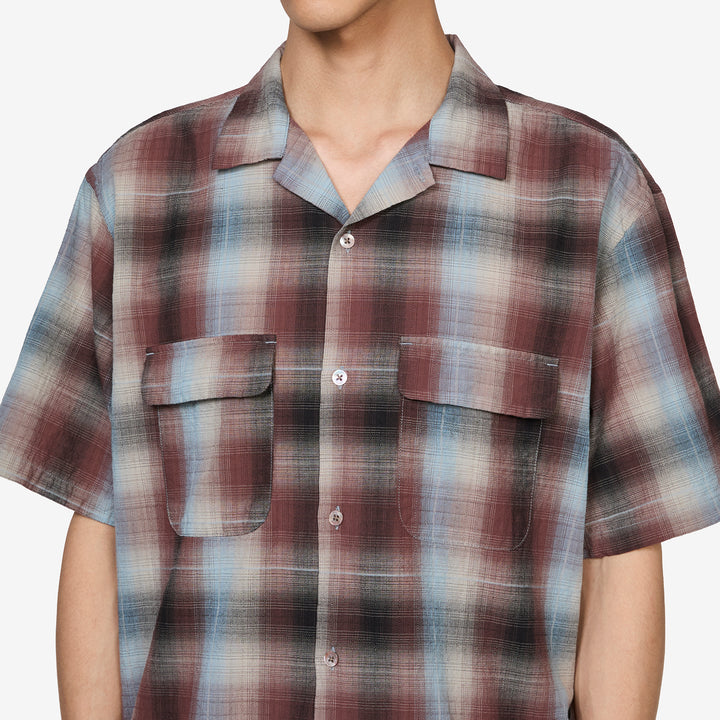 Sam Dobby Ombre Shirt Brown