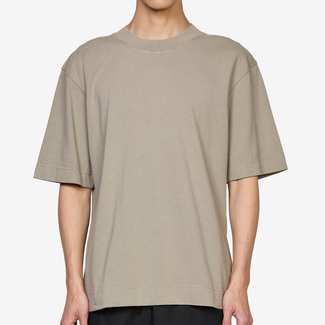 Flatlock Crew Taupe Jumpers