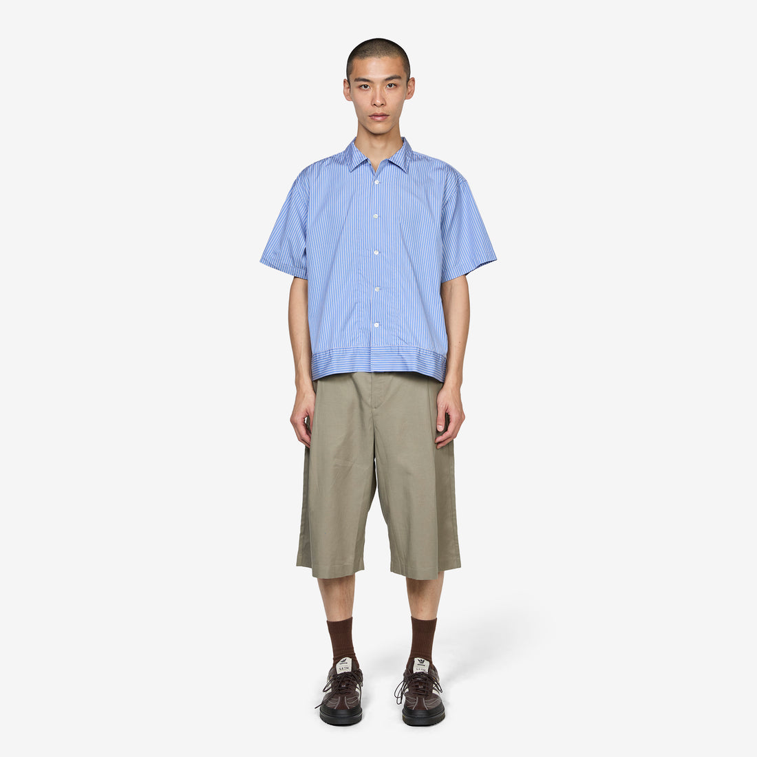 Claude Striped Shirt Blue Stripe Shirts