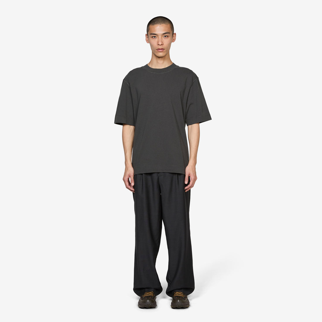Flatlock Crew Black | Green Jumpers