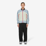 Double Plaid Windbreaker Jacket Multicolor