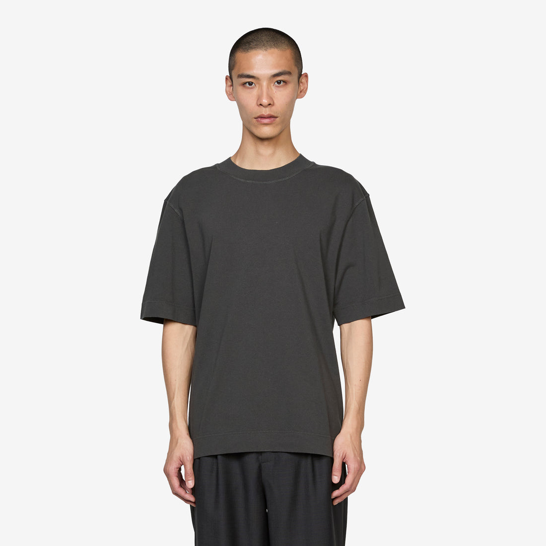 Flatlock Crew Black | Green Jumpers