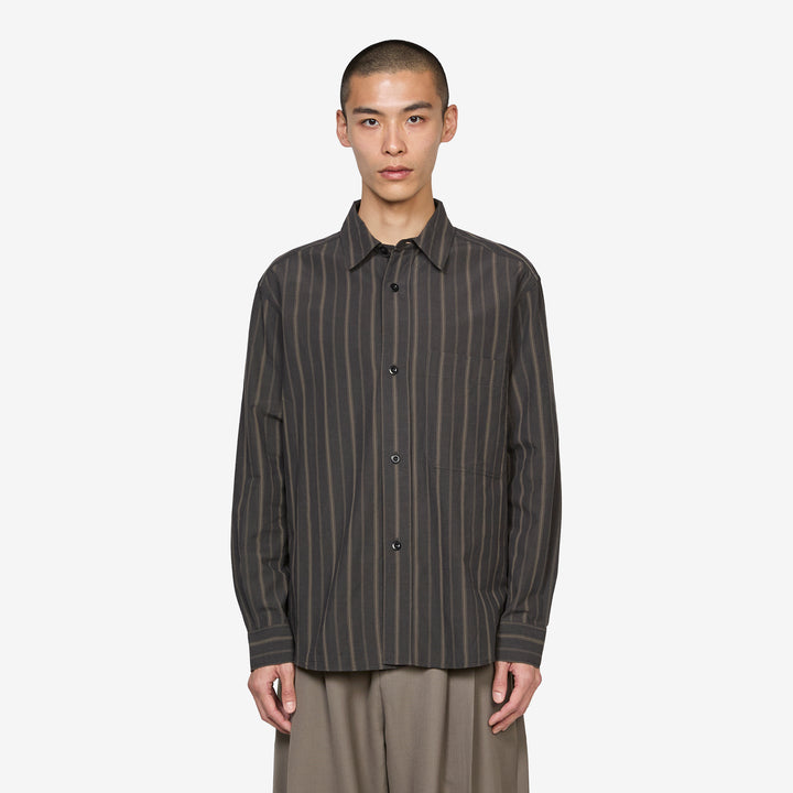 Basic Shirt Off Black | Khaki Front