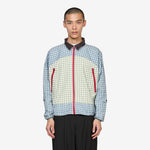 Double Plaid Windbreaker Jacket Multicolor