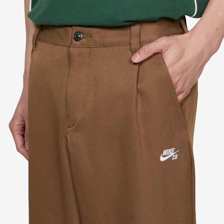 Albatross Skate Slack Pants Mosswood Brown | White