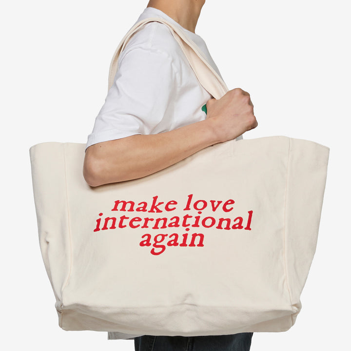 Mlia Tote Bag Ecru Front