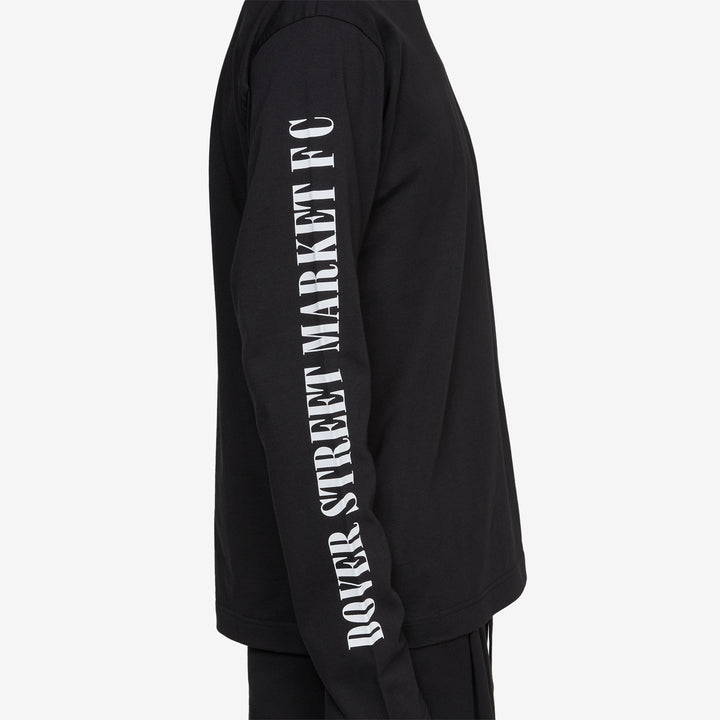 Print On Sleeve Longsleeve T-Shirt Black
