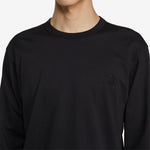 Print On Sleeve Longsleeve T-Shirt Black