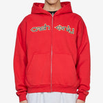 Protocol Zip-Thru Hood Washed Red