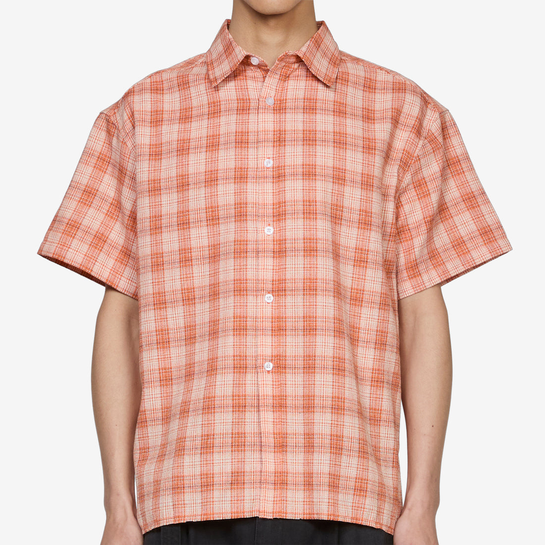 Hold Shirt Orange Check Shirts