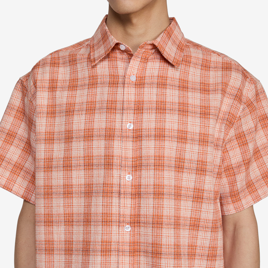 Hold Shirt Orange Check Shirts