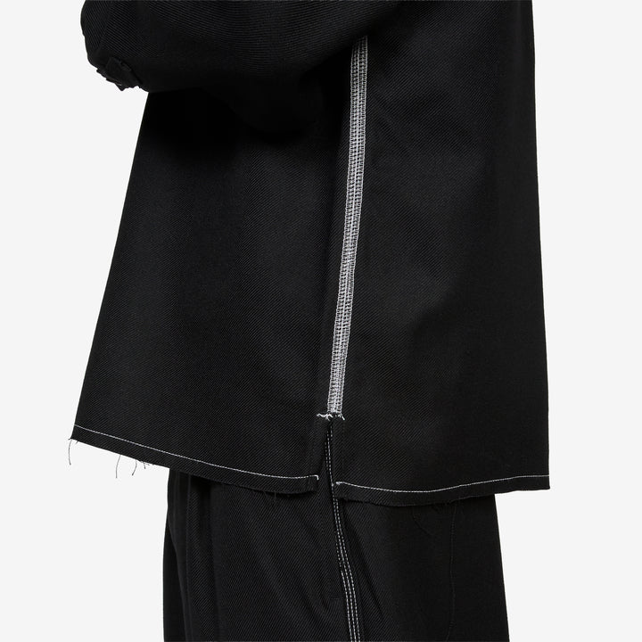 Hold Longsleeve Pocket Shirt Black | White