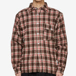 Longsleeve Pocket Shirt Brown Red Check