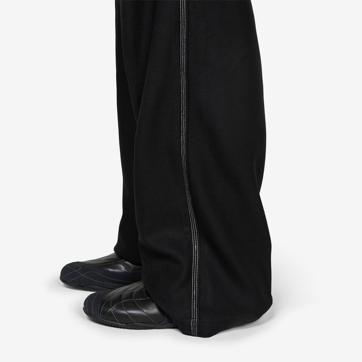 Pleated Work Pant Black | White