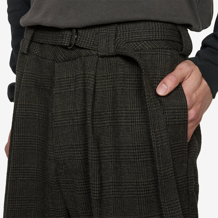 Cut Short Green | Black Plaid