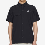 ACG 'Aireez' Button-Up Trail Running Top Black | Summit White
