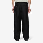 Pleated Work Pant Black | White