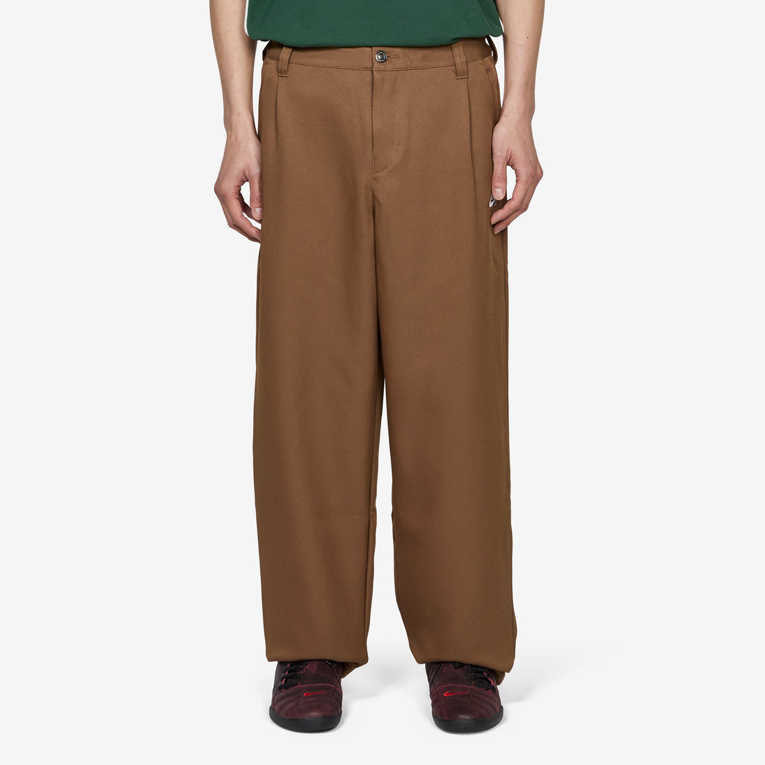 Albatross Skate Slack Pants Mosswood Brown | White Pants
