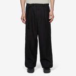 Pleated Work Pant Black | White