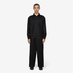 Hold Longsleeve Pocket Shirt Black | White
