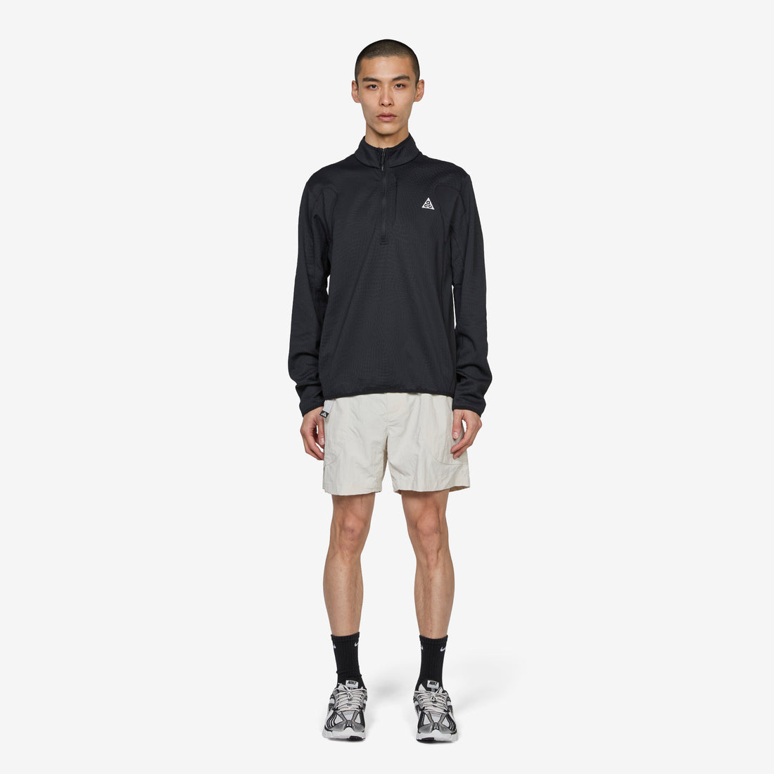 ACG 'Wolf Grid' Therma-FIT 1/2-Zip Hiking Top Black | Summit White Jumpers