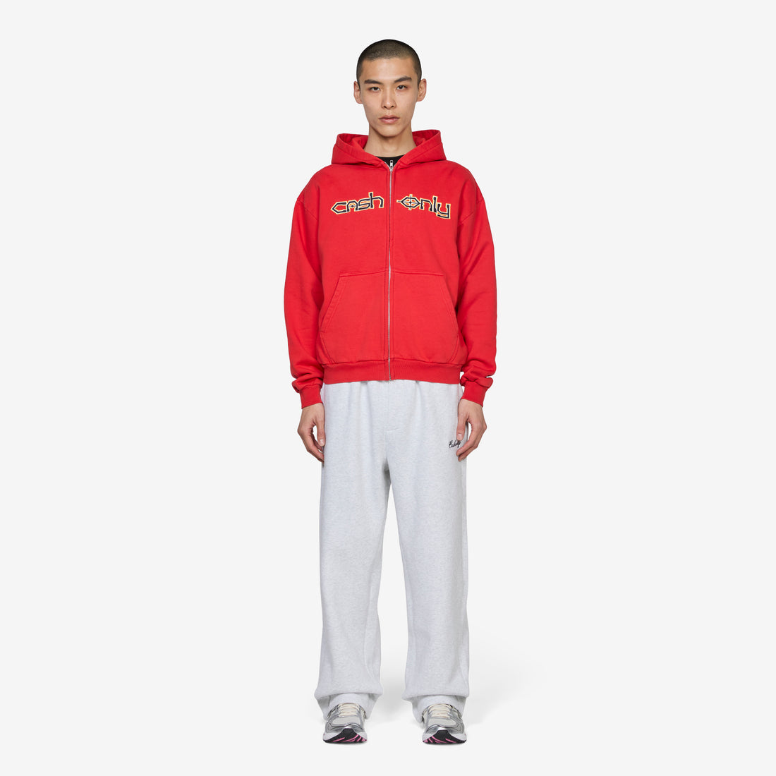 Protocol Zip-Thru Hood Washed Red Jumpers