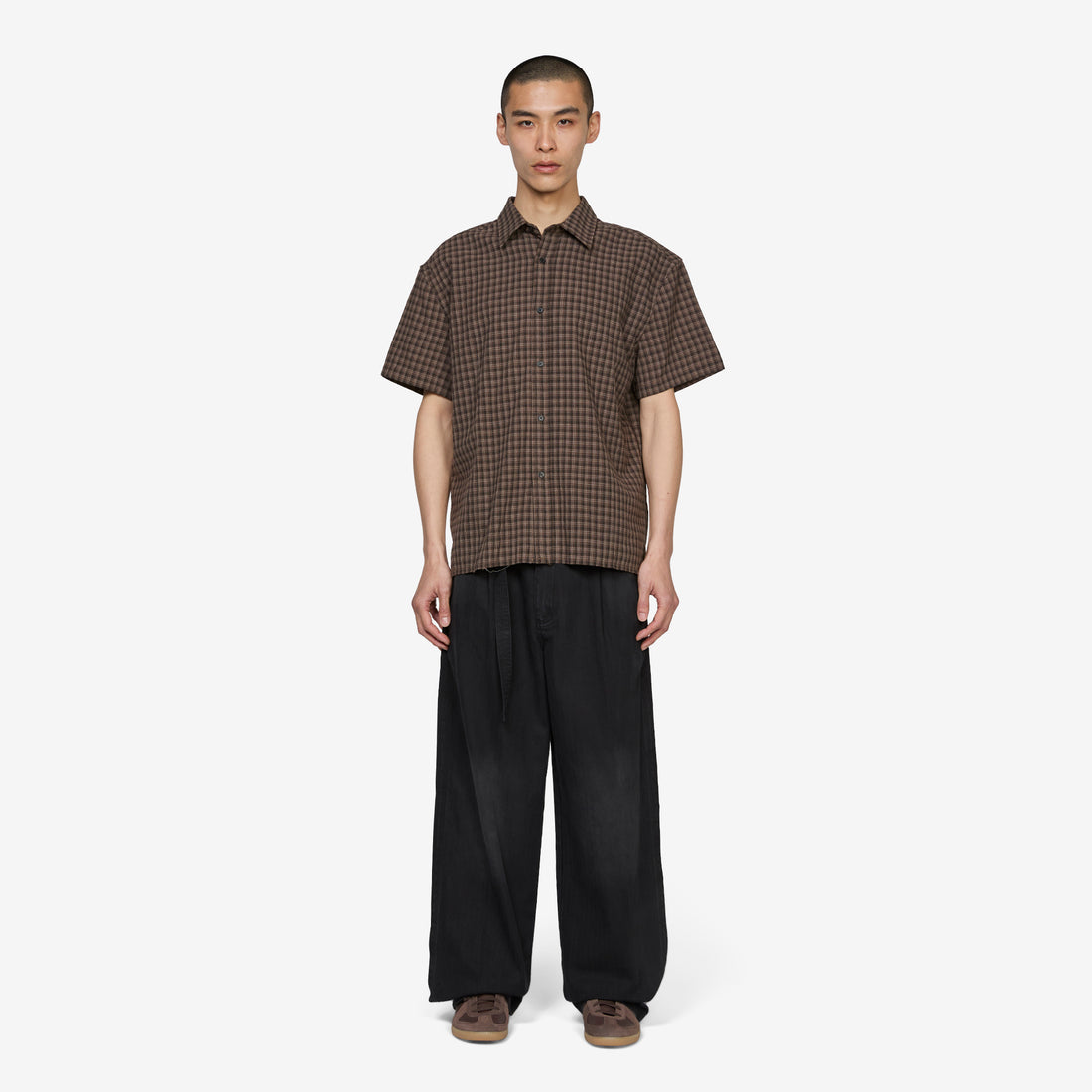 Hold Shirt Brown Check Shirts