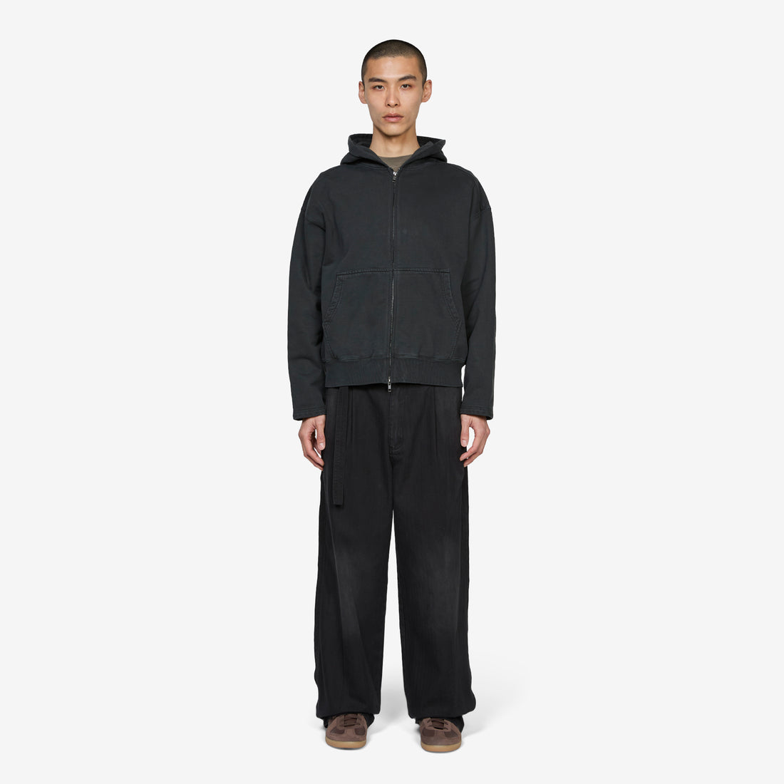 Tour Zip Hood Black Jumpers