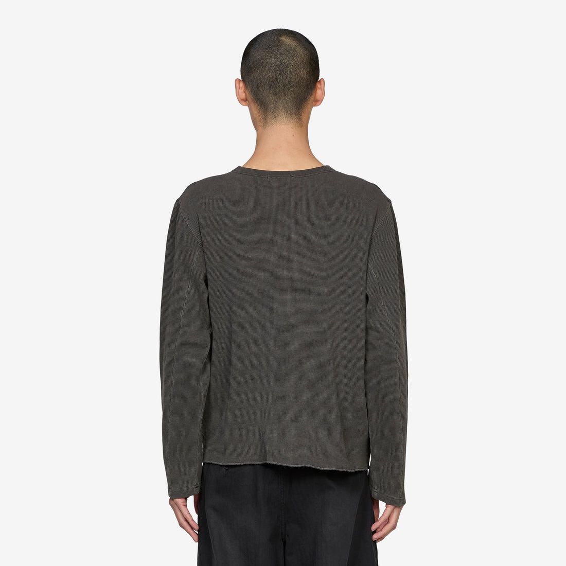 Star Drive Waffle Longsleeve Charcoal Tees