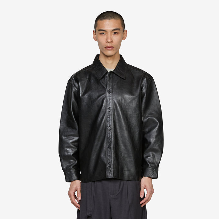 Float Overshirt Black Front