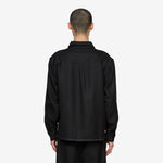 Hold Longsleeve Pocket Shirt Black | White