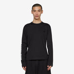 Print On Sleeve Longsleeve T-Shirt Black