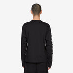 Print On Sleeve Longsleeve T-Shirt Black