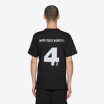 Football Back Print Short Sleeve T-Shirt Black